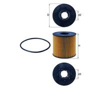 MAHLE OX 210D Oil filter