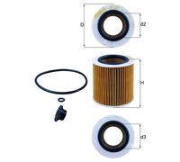 GENUINE MAHLE OIL FILTER ELEMENT - OX387D1