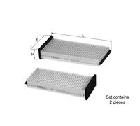 MAHLE LA 366/S Pollen filter