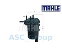 Genuine MAHLE Replacement Engine In-Line Fuel Filter KL 430