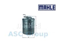 Genuine MAHLE Replacement Engine In-Line Fuel Filter KL 494