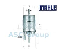 Genuine MAHLE Replacement Engine In-Line Fuel Filter KL 572