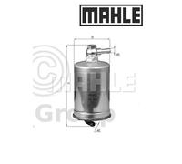 Genuine MAHLE Replacement Engine In-Line Fuel Filter KL 599
