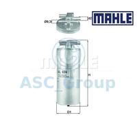 Genuine MAHLE Replacement Engine In-Line Fuel Filter KL 659