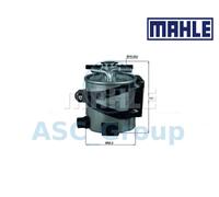 Genuine MAHLE Replacement Engine In-Line Fuel Filter KLH 44/17