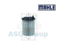 Genuine MAHLE Replacement Engine Oil Filter Insert OX 171/16D OX171/16D