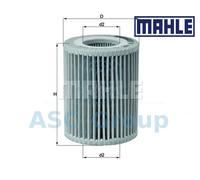 Genuine MAHLE Replacement Engine Oil Filter Insert OX 825D OX825D