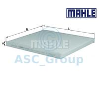 Mahle Pollen Air Filter for Cabin Filter LA301 Fits Hyundai Kia