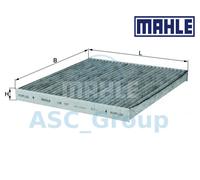 Genuine MAHLE Replacement Interior Air Cabin Pollen Filter LAK 157 LAK157