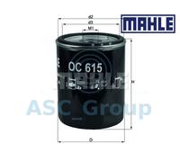 Genuine MAHLE Replacement Screw-on Engine Oil Filter OC 615 OC615