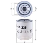 Oil Filter fits DAIMLER LIMOUSINE 4.2 68 to 91 XK4.2(-79) Mahle Quality New