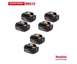 Genuine Makita 6 x BL1850B LXT 18v 5.0Ah Lithium-Ion Battery Indicator 6 Pack