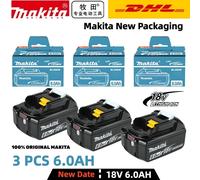 Genuine Makita 6Ah for Makita 18V Battery BL1860B BL1840 BL1830B BL1850B BL1850 BL1860 BL1815 Replacement Lithium Battery Makita 6AH X4-L