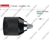 Genuine Makita 763252-1 Keyless Chuck 13mm Metal Fits Combi Drill DHP481 DDF481