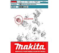 Genuine Makita keyless Drill Chuck For Driver Drill 40V DDF487 DHP482 DHP487