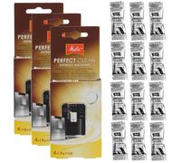 Genuine Melitta Perfect Clean Coffee Machines Cleaning Tablets (Pack of 12)