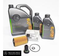 Genuine Mercedes-Benz Engine Service Kit 7L Oil, Filter, Plug C Class 205 OM651