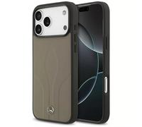 Genuine Mercedes Classic Stitches Leather Impact Case Apple iPhone 17 Pro Max