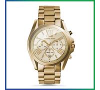 Genuine MICHAEL KORS MK5605 Bradshaw Ladies Gold Stainless Steel Chrono Watch
