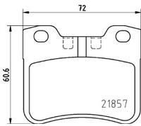 Genuine MINTEX Front Brake Pad Set for Peugeot 106 1.1 (09/1991-06/1996)