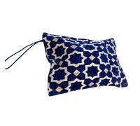 Genuine Moroccan Zellige Make-up Clutch Zip Bag | Blue