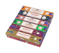 Genuine Nag Champa Pack of 12: Nag champa, Soul Searcher, Super Hit, Path Breaker, Tree of Life, Sandalwood, Seven Chakra, Aromatic Frankincense, Divine Karma, Gold Gleam, Indian Rose, Silver Spirit
