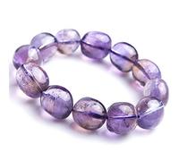 Genuine Natural Ametrine Amethyst Citrine Quartz Crystal Bead Bracelet 17×16mm