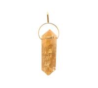 Genuine Natural Stone (Citrine Large Point Pendant)