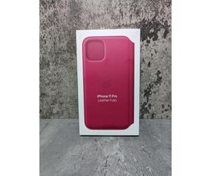 Genuine NEW Apple Leather Case Folio for iPhone 11 Pro - Raspberry - MY1K2ZM/A