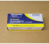 Genuine New Epson SJIC22P(Y) Ink cartridge for ColorWorks C3500 Yellow