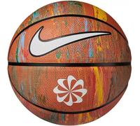 Nike Everyday Playground Basketball 8P Next Nature - Outdoor Basketball Ball - Robust Street Basketball - Delivered Deflated, Multi/Amber/Black/White, 7