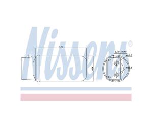 Genuine Nissens A/C Air Con Receiver Dryer - 95043