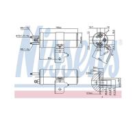 NISSENS Aircon Receiver Dryer 95624 for FORD FIESTA (2009) 1.6 TDCI etc