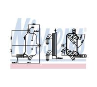 Genuine Nissens Automatic Gearbox Oil Cooler - 90891