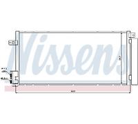 GENUINE NISSENS CONDENSER FOR FIAT BRAVO (2007) 1.9 JTD