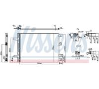 GENUINE NISSENS CONDENSER FOR MERCEDES-BENZ A-SERIES W177 (2018) A180 1.5 D