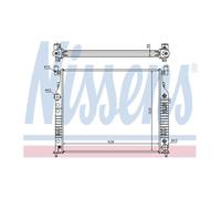 Genuine Nissens Engine Cooling Radiator - 62577A