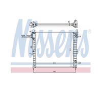 Genuine Nissens Engine Cooling Radiator - 62787A