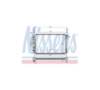 Genuine Nissens Engine Cooling Radiator - 63119