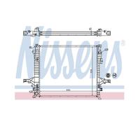 Genuine Nissens Engine Cooling Radiator - 65613A