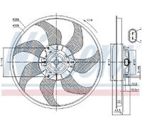 Genuine Nissens Fan for OPEL CORSA (2007) 1.2 ECOTEC