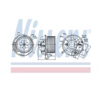 NISSENS Heater Blower Motor (RHD Only) 87072 for SEAT ALTEA (2004) 2.0 TDI etc