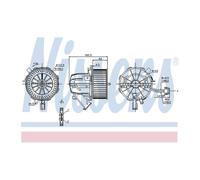 Genuine Nissens Interior Heater Blower Motor Fan - 87075
