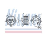 Genuine Nissens Interior Heater Blower Motor Fan - 87106