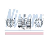 Genuine Nissens Interior Heater Blower Motor Fan - 87114