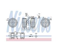 Genuine Nissens Interior Heater Blower Motor Fan - 87115