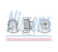 NISSENS 87272 Interior Blower