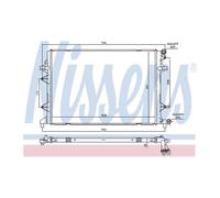 NISSENS Coolant Radiator 65340 for SKODA YETI (2009) 2.0 TDI etc