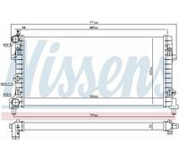 GENUINE NISSENS RADIATOR FOR AUDI A1 VW POLO 1.2 1.4 1.6 TFSI TSI TDI