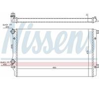 GENUINE NISSENS RADIATOR FOR AUDI A3 VW GOLF SCIROCCO PASSAT 1.2 1.4 1.8 1.9